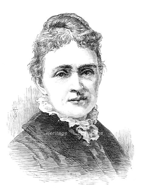 The widow of the late President Garfield, 1881. Creator: Unknown.