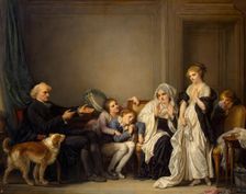 The Widow and Her Priest, 1784. Creator: Jean-Baptiste Greuze