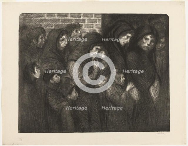 The Widows of Courrières, 1909. Creator: Theophile Alexandre Steinlen.