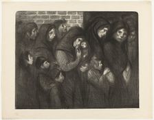The Widows of Courrières, 1909. Creator: Theophile Alexandre Steinlen