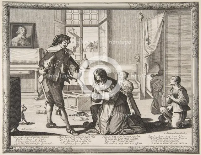 The Wife-Beater, ca. 1633. Creator: Abraham Bosse.