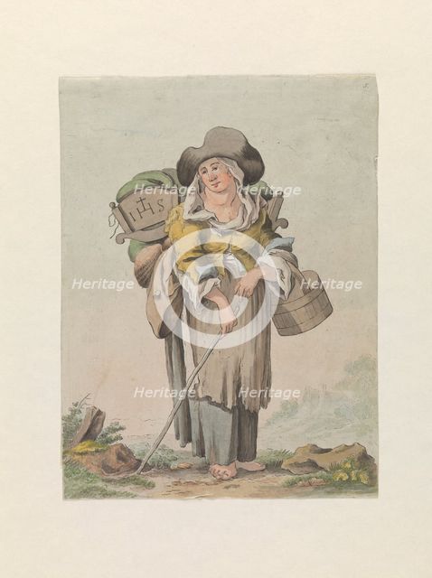 The wife of a blind man, late 18th century? Creator: Matthias Pfenninger.