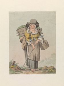 The wife of a blind man, late 18th century? Creator: Matthias Pfenninger