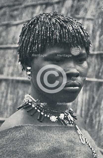 The wife of a South African chief, 1912. Artist: Unknown.
