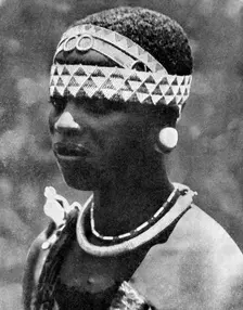 The wife of an Angoni chieftain, Mozambique, Africa, 1936.Artist: Wide World Photos
