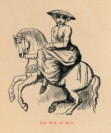 The Wife of Bath c1860, (c1860). Artist: John Leech