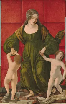 The Wife of Hasdrubal and Her Children, c. 1490/1493. Creator: Ercole de Roberti