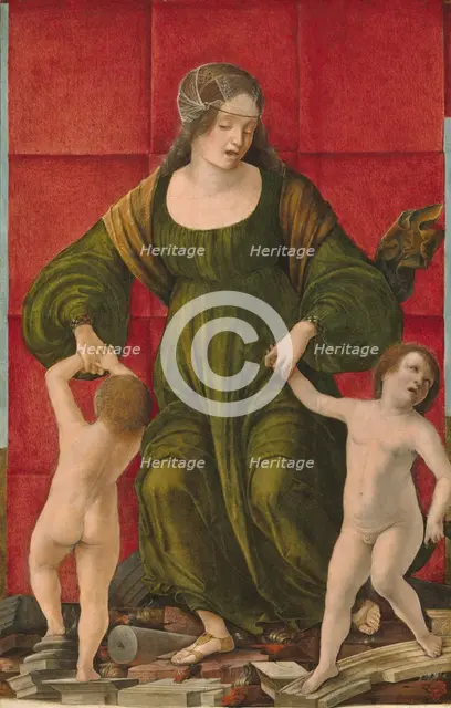 The Wife of Hasdrubal and Her Children, c. 1490/1493. Creator: Ercole de' Roberti.