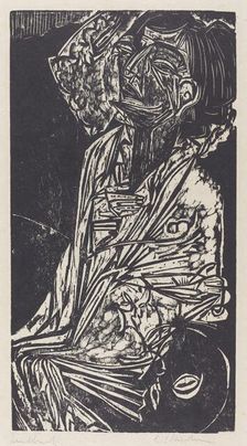 The Wife of Professor Goldstein, 1916. Creator: Ernst Kirchner