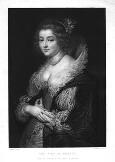 The Wife of Rubens (c1830). Creator: Johannes de Mare