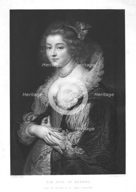 'The Wife of Rubens', (c1830). Creator: Johannes de Mare.