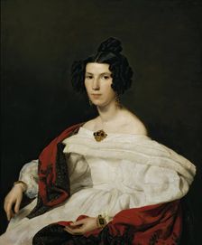 The wife of the court official Josef von Stadler, 1835. Creator: Ferdinand Georg Waldmuller