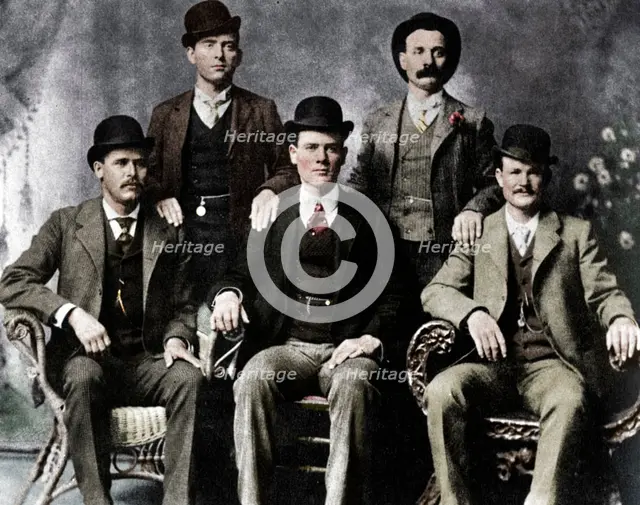 The Wild Bunch, American outlaw gang, 1901 (1954).  Artist: Unknown.