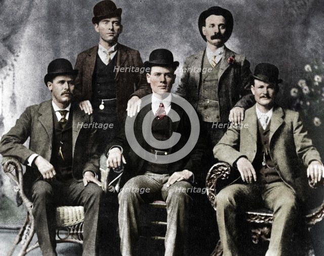 The Wild Bunch, American outlaw gang, 1901 (1954).  Artist: Unknown.