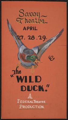 The Wild Duck, San Diego, 1936. Creator: Unknown