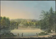 The Wilhelmshöhe Castle near Kassel, ca 1820. Creator: Bleuler, Johann Heinrich (1758-1823)