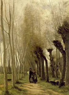 The Willows of Marissel, 1857. Creator: Jean-Baptiste-Camille Corot