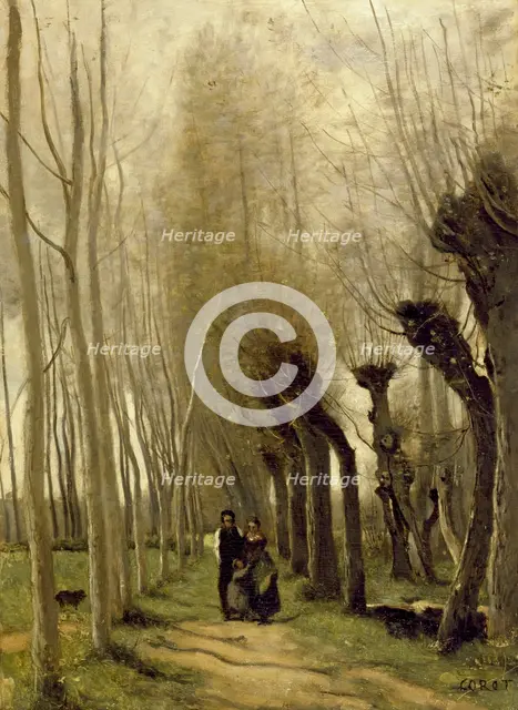 The Willows of Marissel, 1857. Creator: Jean-Baptiste-Camille Corot.