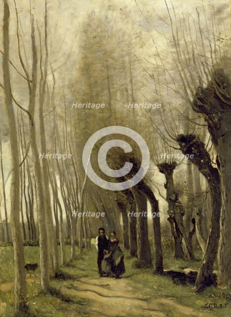 The Willows of Marissel, 1857. Creator: Jean-Baptiste-Camille Corot.