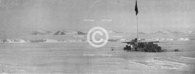 'The Wilson Piedmont Glacier, Showing the Continuous Ice Cliffs', c1911, (1913). Artist: Frank Debenham.