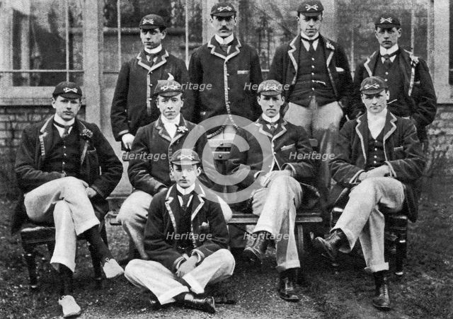 The winning Oxford boat race crew, 1896 (1937). Artist: Unknown