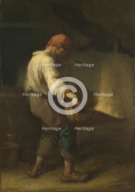 The Winnower, c. 1847. Artist: Millet, Jean-François (1814-1875)