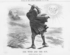 The Wind and the Sun 1886. Creator: Joseph Swain