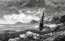 The Wind on Shore - painted by T. Creswick, A.R.A., 1850. Creator: J Williams