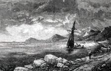 The Wind on Shore - painted by T. Creswick, A.R.A., 1850. Creator: J Williams