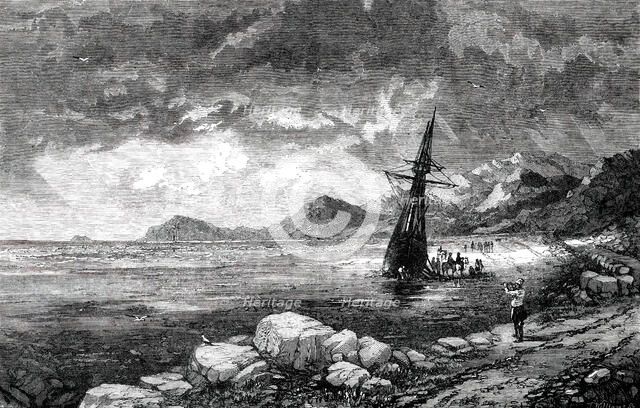 The Wind on Shore - painted by T. Creswick, A.R.A., 1850. Creator: J Williams.