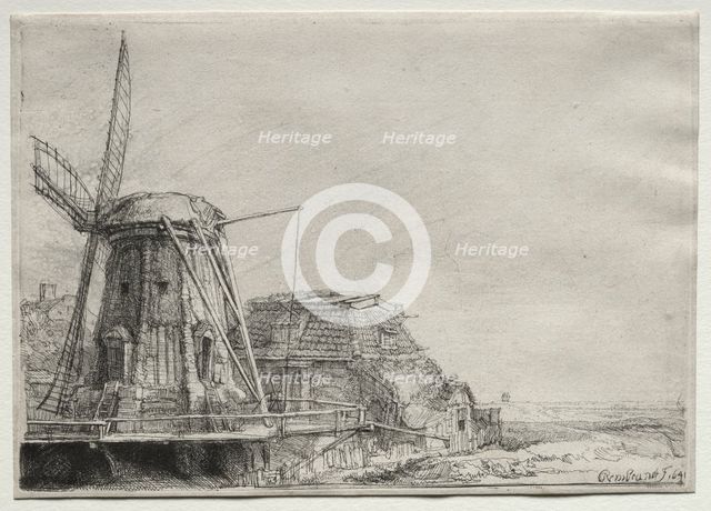 The Windmill, 1641. Creator: Rembrandt van Rijn (Dutch, 1606-1669).