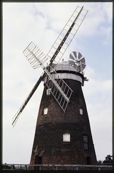 The windmill at Thaxted, known as John Webb's Windmill, seen from the south-east, Essex, 1986. Creator: Dorothy Chapman