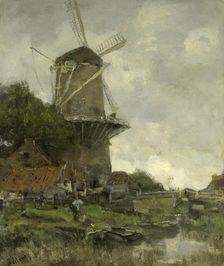 The Windmill, c.1880-c.1886. Creator: Jacob Henricus Maris