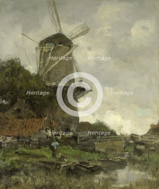 The Windmill, c.1880-c.1886. Creator: Jacob Henricus Maris.