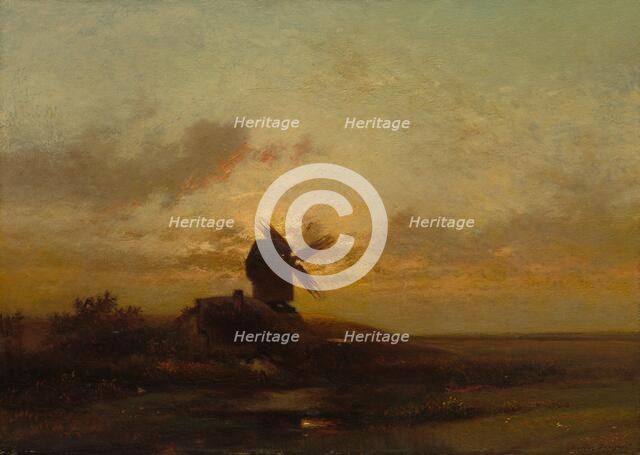 The Windmill, late 1850s. Creator: Jules Dupré (French, 1811-1889).