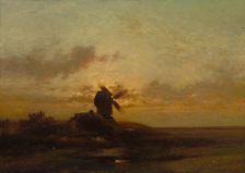 The Windmill, late 1850s. Creator: Jules Dupré (French, 1811-1889)