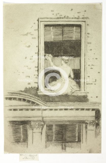 The Window Cleaner, 1889. Creator: Theodore Roussel.