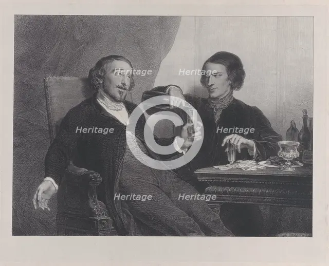 The Wine, 1840. Creator: François-Joseph-Aimé de Lemud.