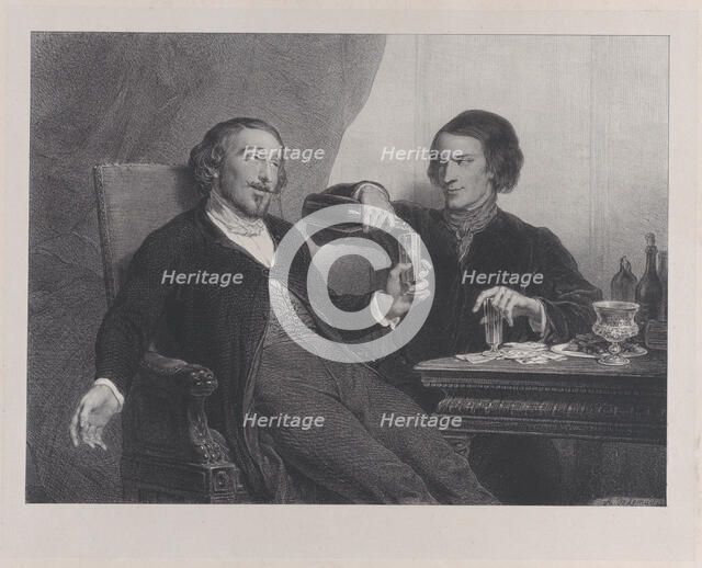 The Wine, 1840. Creator: François-Joseph-Aimé de Lemud.