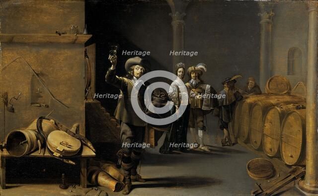 The Wine Connoisseurs, c.1640-c.1642. Creator: Jacob Duck.