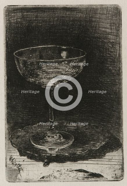 The Wine Glass, 1858. Creator: James Abbott McNeill Whistler.