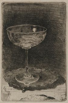 The Wine Glass, 1858. Creator: James Abbott McNeill Whistler