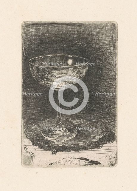 The Wine-Glass, 1859. Creator: James Abbott McNeill Whistler.