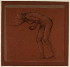 The Wine of Circe - female nude - study for Circe, 1866-69. Creator: Sir Edward Coley Burne-Jones