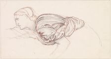 The Wine of Circe - Study for the Upper Part of Circe, 1866-69. Creator: Sir Edward Coley Burne-Jones