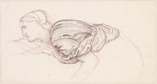 The Wine of Circe - Study for the Upper Part of Circe, 1866-69. Creator: Sir Edward Coley Burne-Jones