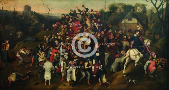 The Wine of Saint Martin's Day. Creator: Brueghel, Pieter, the Younger (1564-1638).