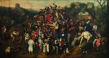 The Wine of Saint Martin's Day. Creator: Brueghel, Pieter, the Younger (1564-1638)