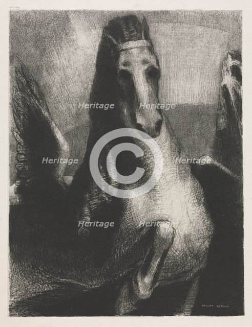 The Wing, 1893. Creator: Becquet (French); Odilon Redon (French, 1840-1916).