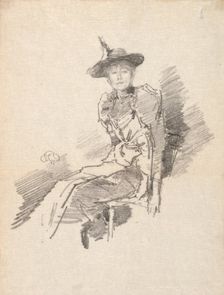 The Winged Hat, 1890. Creator: James McNeill Whistler (American, 1834-1903)